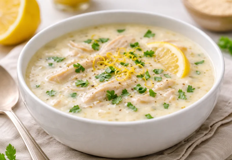 lemon chicken soup