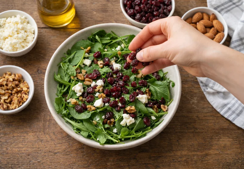 unsweetened dried cranberries