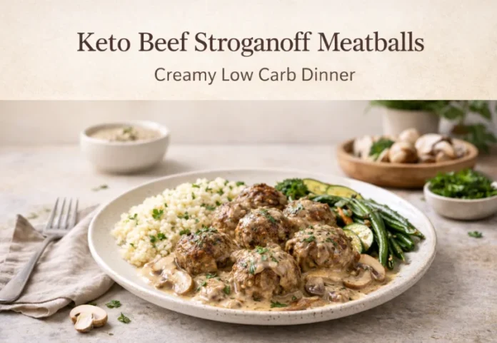 beef stroganoff meatballs