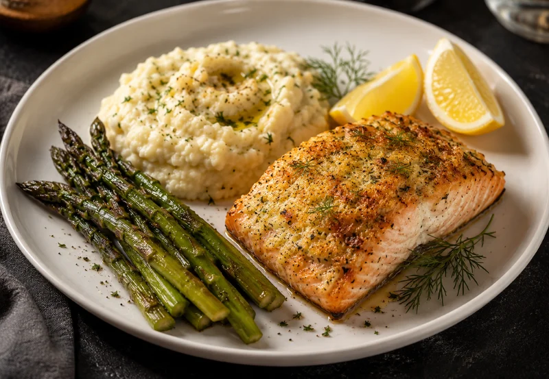 baked salmon with mayo