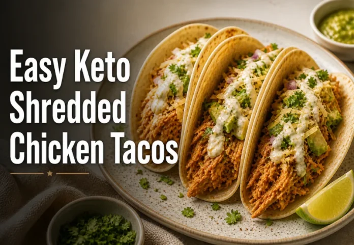 shredded chicken tacos